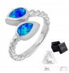 Ulex Premium Ezüst gyűrű pr. 925 kék opállal Ajándék Nemnek méret 12 (IM-5008N-P/12 rodowane z opalem niebieskim)