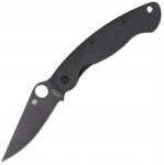 Spyderco Összecsukható kés Spyderco Military G-10 Black Black Blade (C36GPBK) (C36GBK)