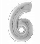 Grabo Fólia lufi 6-os számmal, Ezüst, 66 cm Grabo
