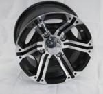 nieznany producent SX-Alloy AR212 Felni 12x7, 4+3 offset, 4/110 furatokkal, Yamaha Grizzly 700 QUAD-hoz (Alloy SX212 12x7 4/110)