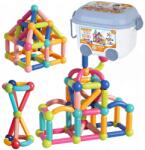 Leopard Nagy Mágneses Építőkocka Készlet XXL 84 db-os Oktató Építőkockák Gyerekeknek (h06)