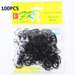  Eldobható gumiszalagok fekete/100 db KP-24227