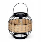  Szolár Led lámpa kültéri fekete mag. 24x24 cm meleg fényű boho stílus