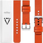 moVear 18 mm-es elegáns, prémium, kézzel készített óraszíj, narancssárga Movear (S1-18OR-75125Q-PSL)