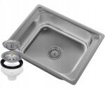 Granitan Egymedencés Szatén Acél Mosogató TURI50 (TURI50 SATYNA)