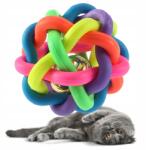 Wesoły Pupil Gumi Játék labda macskáknak rágóka csengő Macska 8, 5 cm (5908001104824)