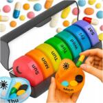 Modeus Tablettatartó Doboz Gyógyszertartó Doboz 7 Nap 14 Rekesz (ID 720)