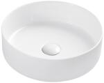  Mosdókagyló pultra szerelhető kerámia fehér kerek 35, 5x35, 5x12cm (AQCER.UM.BELLA)