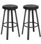 Arizone Bárszékek műbőr fém 2db Forgatható (A37)