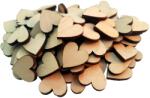  Fa szív 1 cm 25 db Decoupage szívek, faforgács (32044)