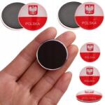 BNTrade Üvegmágnes Lengyel hűtőszekrényhez domború Lengyel címerrel Ajándéktárgy (BNT_PL)