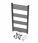 Granitan Fürdőszobai Radiátor Modern Létrás Fekete Raven 100x50 cm (Raven25973)
