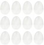 Martom 12x Akril Tojás Átlátszó Álló Tojás 12CM Műanyag Húsvéti (12xTG60437)