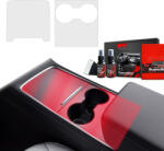 GrizzProtector 2 az 1-ben védőfólia Tesla Model 3 belső térhez (2021-2025) Ujjlenyomatmentes (5906146461581)