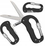 JB Tacticals Multifunkciós karabiner késsel, fűrésszel, lámpával Multitool 5 az 1-ben túlélő (Karabińczyk taktyczny multitool survival)