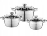 FLORINA rozsdamentes acél edénykészlet Oliver 3 db-os (320163)