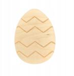 Clanstore Fa Tojás Húsvéti Tojás Cikk-cakk Dekoráció Húsvéti Dekoráció 5CM (G1473)