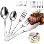 Bedee Evőeszköz Készlet Rozsdamentes Acél 410 Ezüst Mosogatógéphez Szállodák Számára (410 stal nierdzewna)