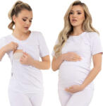 Formommy Kismama Szoptatós Blúz Póló S (EMMA BIAŁA S)