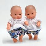  Baby Miniland baba ruha szett: fehér tunika, kék buggyos nadrág (MIN21_0056)