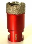 Syntetyk Vexo gyémánt lyukfúró Syntetyk kerámiához és márványhoz, piros, 30mm, M14 (VEXO30)