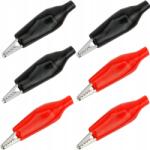 Reball 6 Db Krokodil Csipesz Készlet 27mm Szigetelt Zsámba Kábelhez (KROKODYLKI MIX IZOLOWANE 27mm NA KABEL)