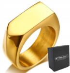 STEELOVA Aranyozott 18K Keskeny Gyűrű Gravírozás Lehetséges MÉRET20 (OS1317)