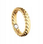 Energetix Arany Színű, Fonott Szív Mintás Mágneses Gyűrű (8470-4)