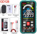 GVDA GD128 digitális multiméter LCD kijelzővel, zöld (GVDA-MM-128-GR)