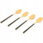 Action Dessert fényes desszertes kanál Action 4 db Fekete elegáns modern (3208362)