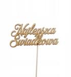 Klepkomania topper tortowy napis Legjobb Tanú (BSTP545)