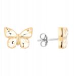Energetix Mágneses Fülbevaló Arany Pillangó Sebészeti Acél Stiftes (8257-1)