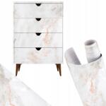 Domzpaneli Bútor furnér öntapadós márvány fólia bútorlap Pvc ajtó 2mx60cm (Okleina meblowa DIY )