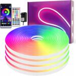 Led Szalag 10M Neon Rgb 600LED Bluetooth Alkalmazás Távirányító Szett IP65 (8581682988364)