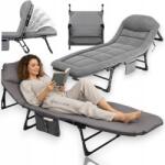 Ecarla Napozóágy Utazóágy Összecsukható Napozóágy Párnával Nagy Kényelmes Matrac (AR06SZ)