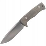 lionSTEEL LionSteel Tactical kés, zöld vászon Micarta markolattal, szatén Niolox penge, Molletta tervezés (T5 C) (T5 CVG)