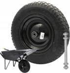 HuW Talicska Kerék Kocsi Talicska Kerék Tengely Csapágyazott Pumpált Universal (kółko do taczek)