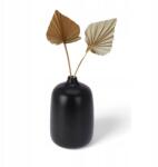 Toledo pöttyös kis váza, 20x12 cm, kerámia váza, fekete (5906708411795)