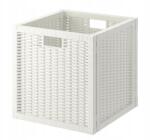 IKEA Fehér Rattan Kosár 32x34x32 cm Ikea Branas (201.927.29)
