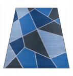 StandHeiz Szőnyeg 160X220 Nappaliba Kék Csúszásgátló Geometrikus Bcf (66D)