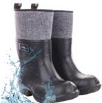 Lemigo Férfi gumicsizma, könnyű Eva hab gumicsizma, filcbéléssel, munkavédelmi (bhp) lengyel, 42-es méret (KALOSZE WODOODPORNE DO PRACY ROBOCZE)