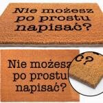 TabPrint Lábtörlő Bejárati lábtörlő 40x60 Egyedi mintával/felirattal (Wycieraczka Kokosowa 40x60)