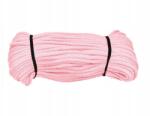 Kacperek Pamut Zsinór Kötél 5mm Világos Rózsaszín 50 Méter Makraméhoz Fonott Diy