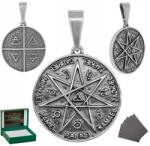 Golden Celebrity Ezüst Medál Pecsét Hét 7 Arkangyal Nagy Minta 925