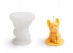TopWosk Szilikon Forma Gyertyához Gipszhez Buldog Kutya 6, 7x7 cm