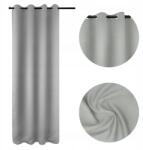 Karpol Függöny karikákkal, Fényzáró Blackout 140x250 Szürke Arctic (ZARP-02)