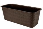 Galicja Virágtartó Balkonláda Rattan Virágtartó 40CM (5907767870059)