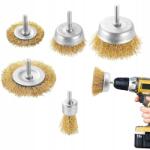 sportown Lakkfesték tisztító kefék szett 5db-os acél sárgaréz nylon (KAT76390)