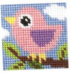 Orchidea Hímzés. Az Első Hímzésem Madárka (9633)