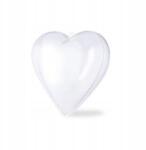 Pogotowie Florystyczne Szív akril műanyag Valentin Nap 2 fél 10cm/1db (PSERCE10)
